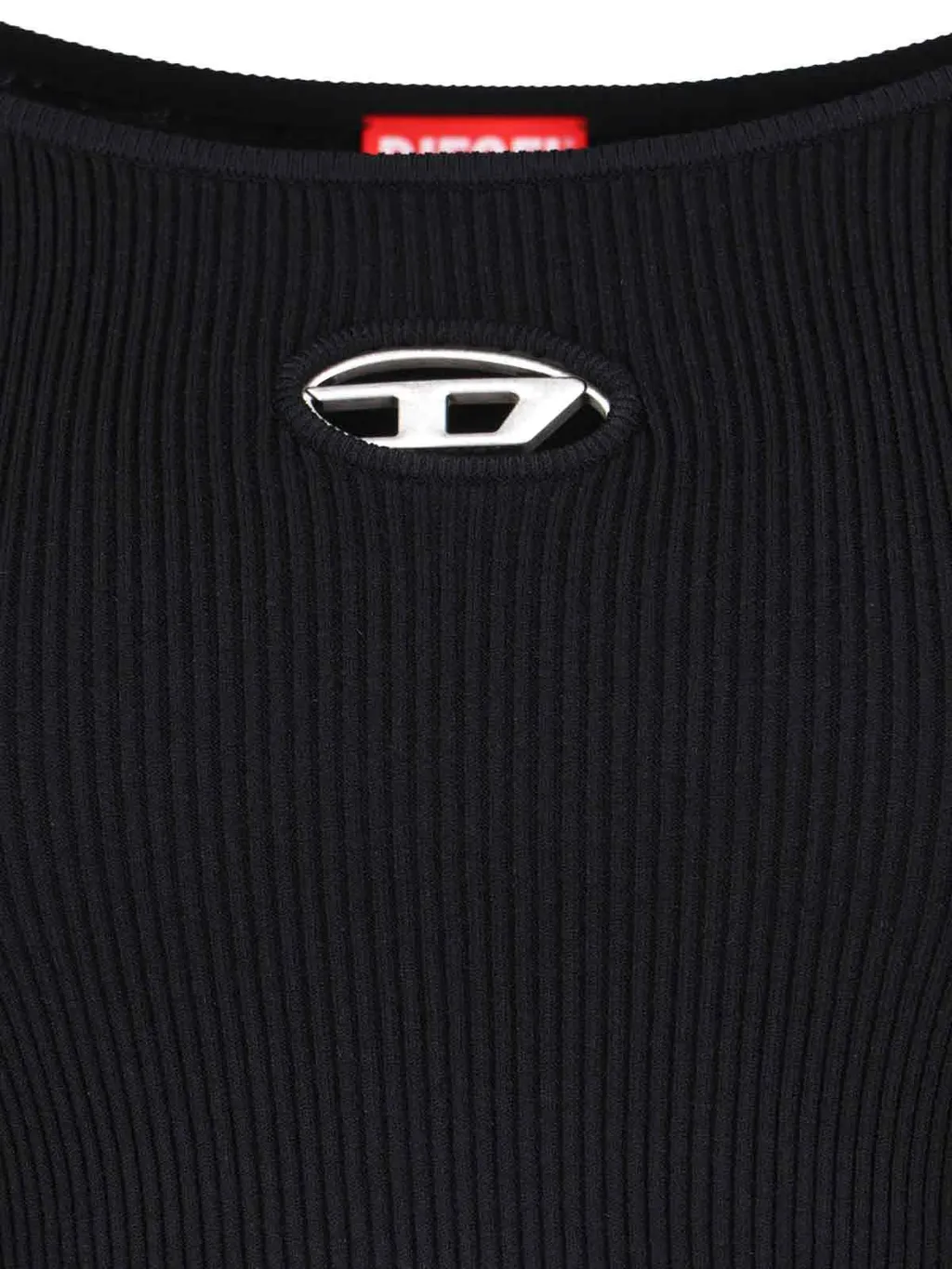 M-Vera-Ls Ribbed Knit Off-The-Shoulder Top