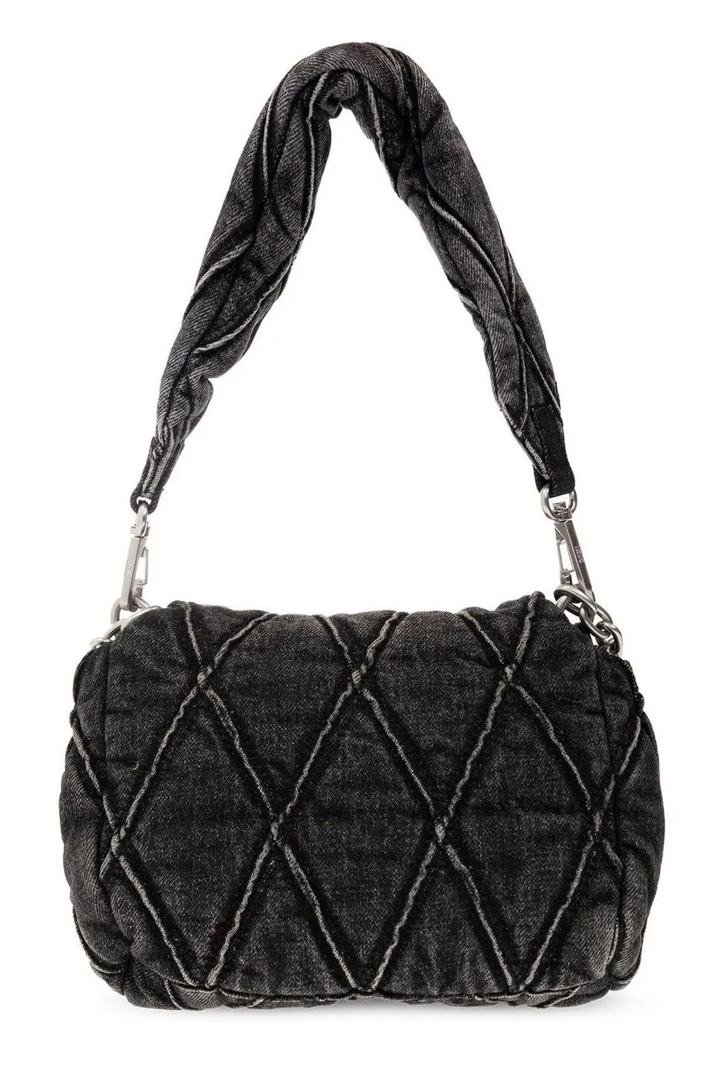 Charm D Denim Shoulder Bag