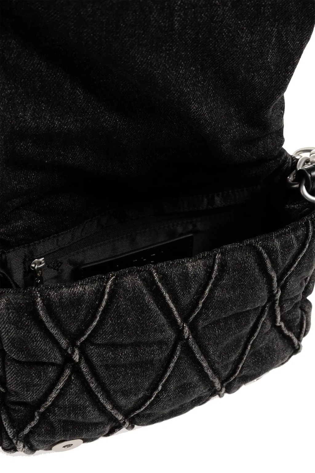 Charm D Denim Shoulder Bag