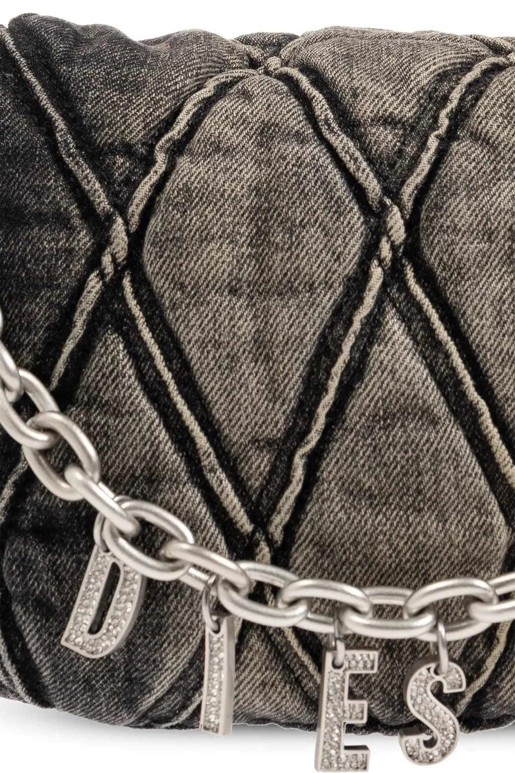 Charm D Denim Shoulder Bag