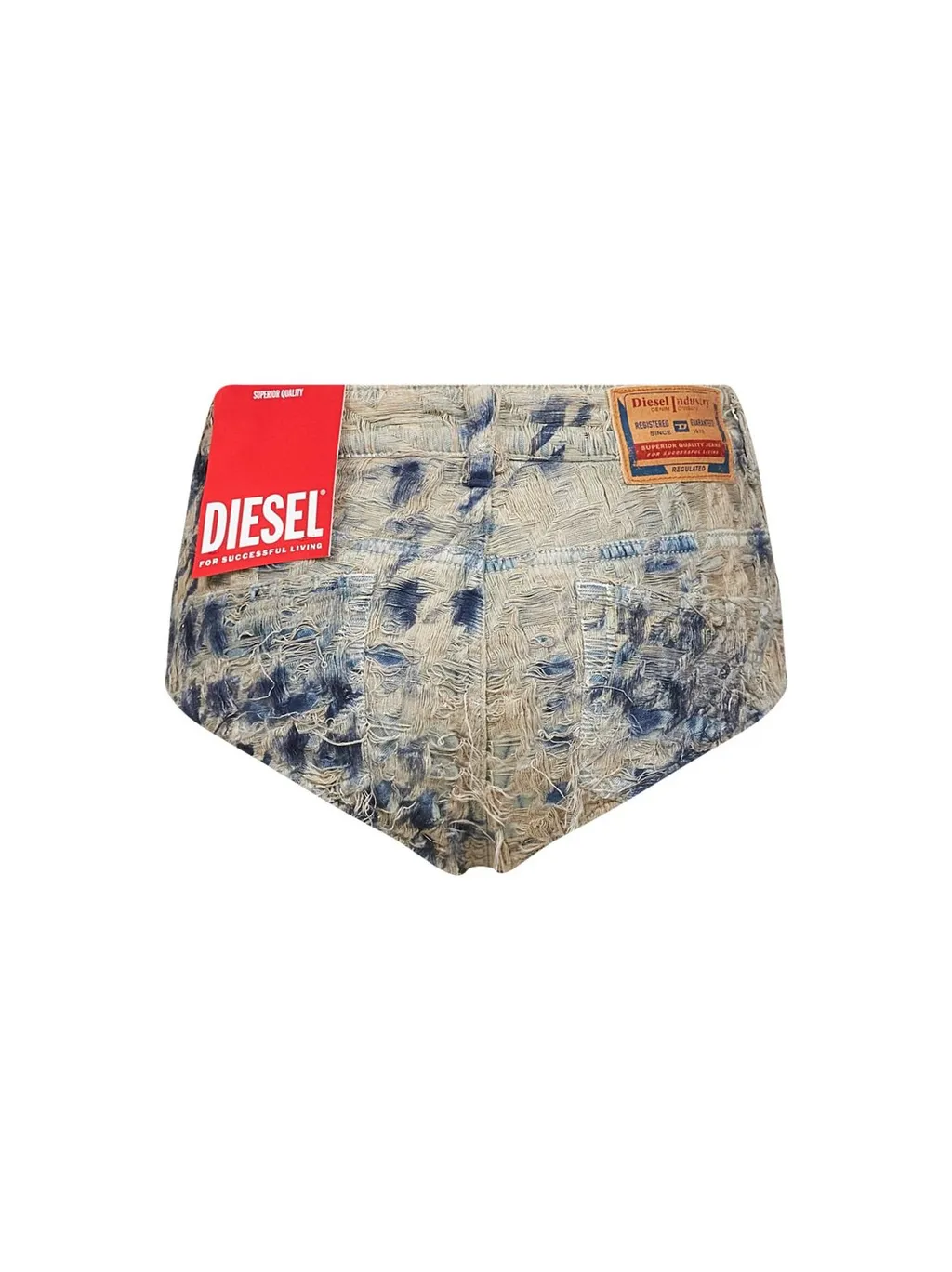 De-Jizz-Fsh1 Distressed Denim Shorts