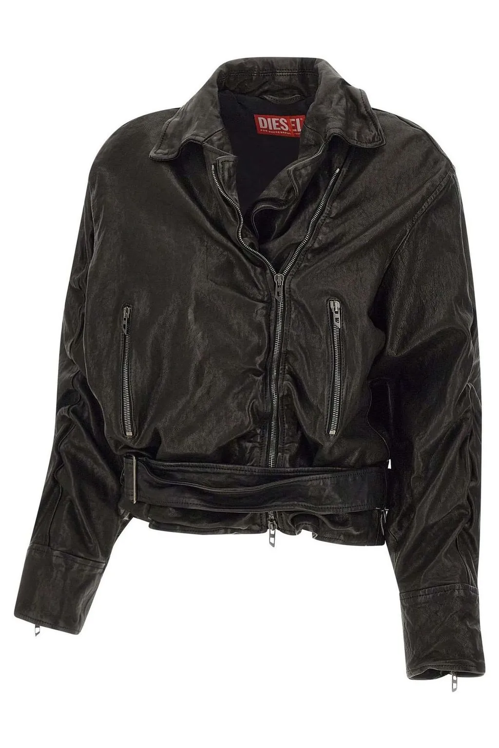 Zip-Up Belted Jacket