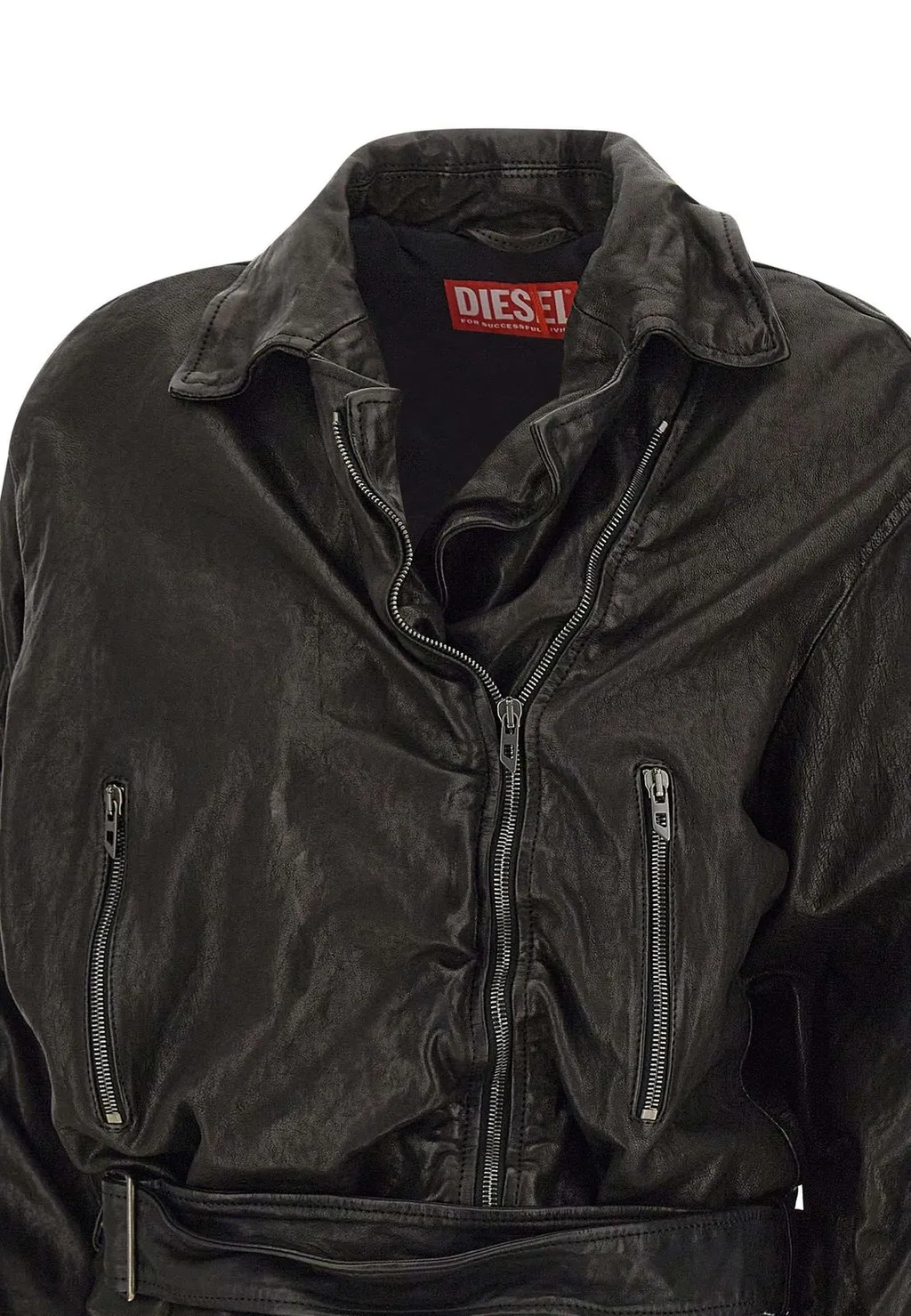 Zip-Up Belted Jacket
