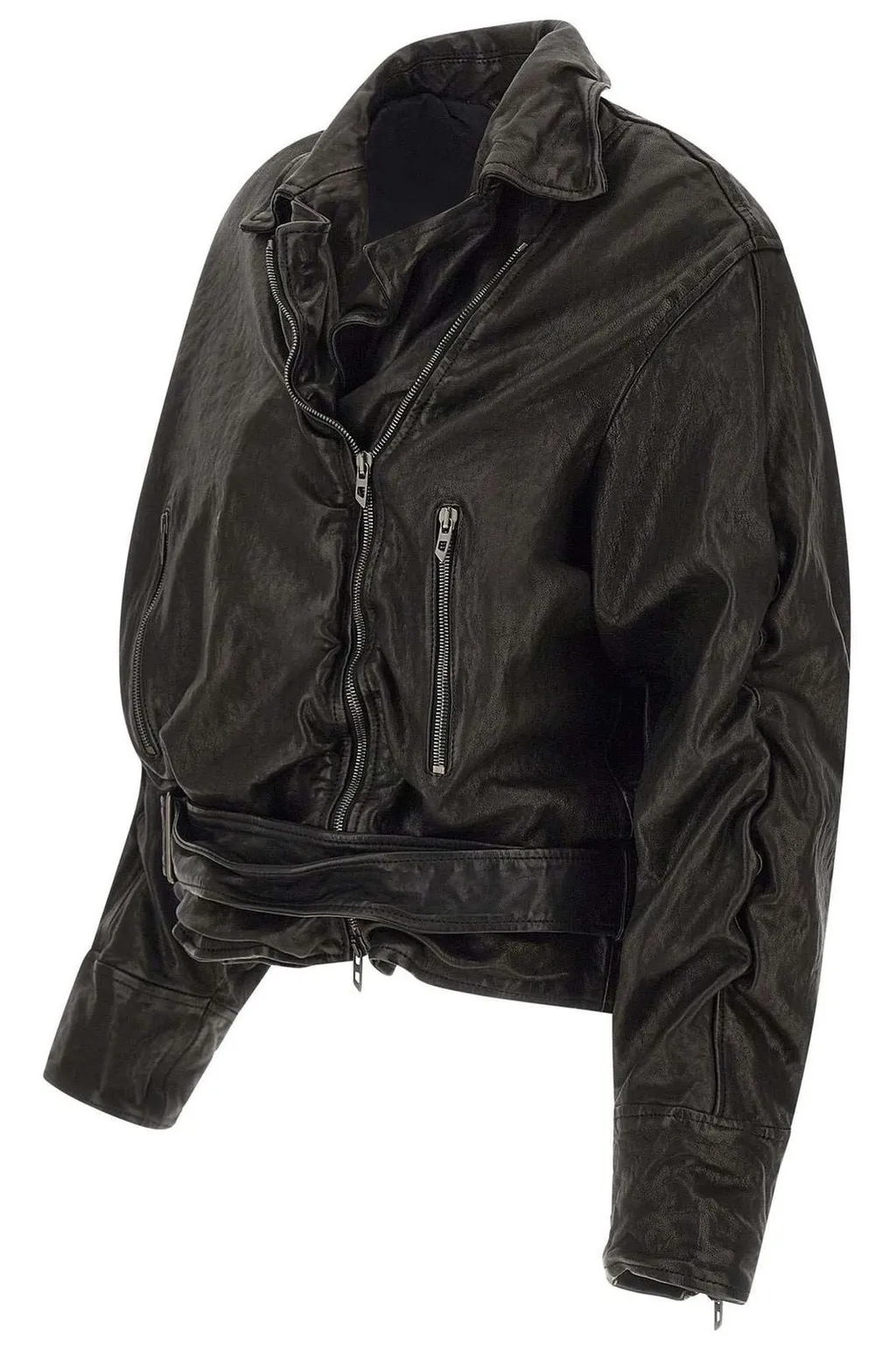 Zip-Up Belted Jacket