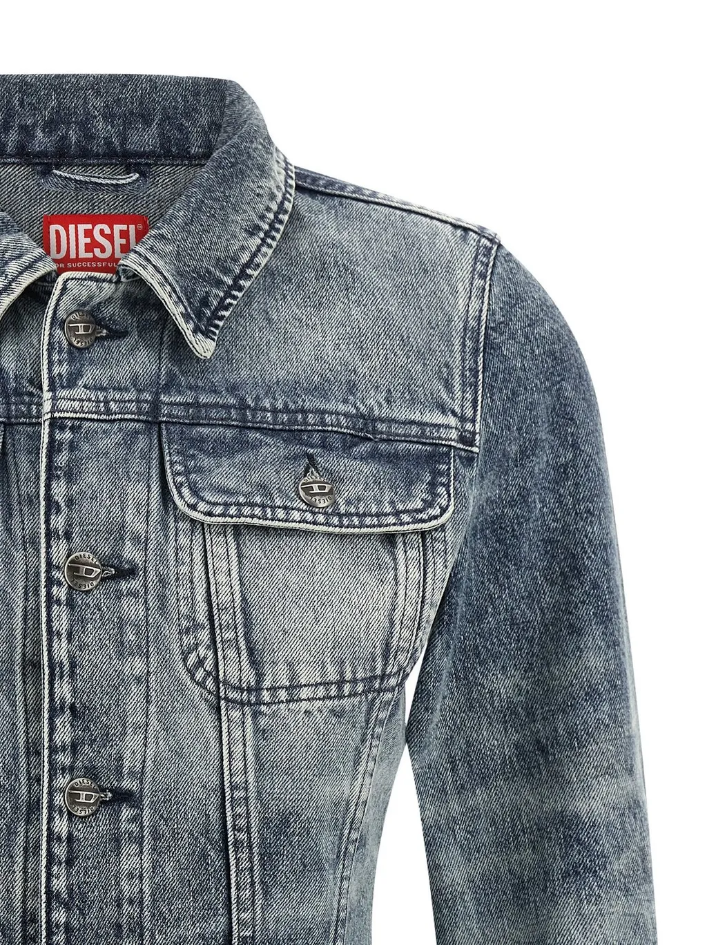 De Katerin Button-Up Denim Jacket
