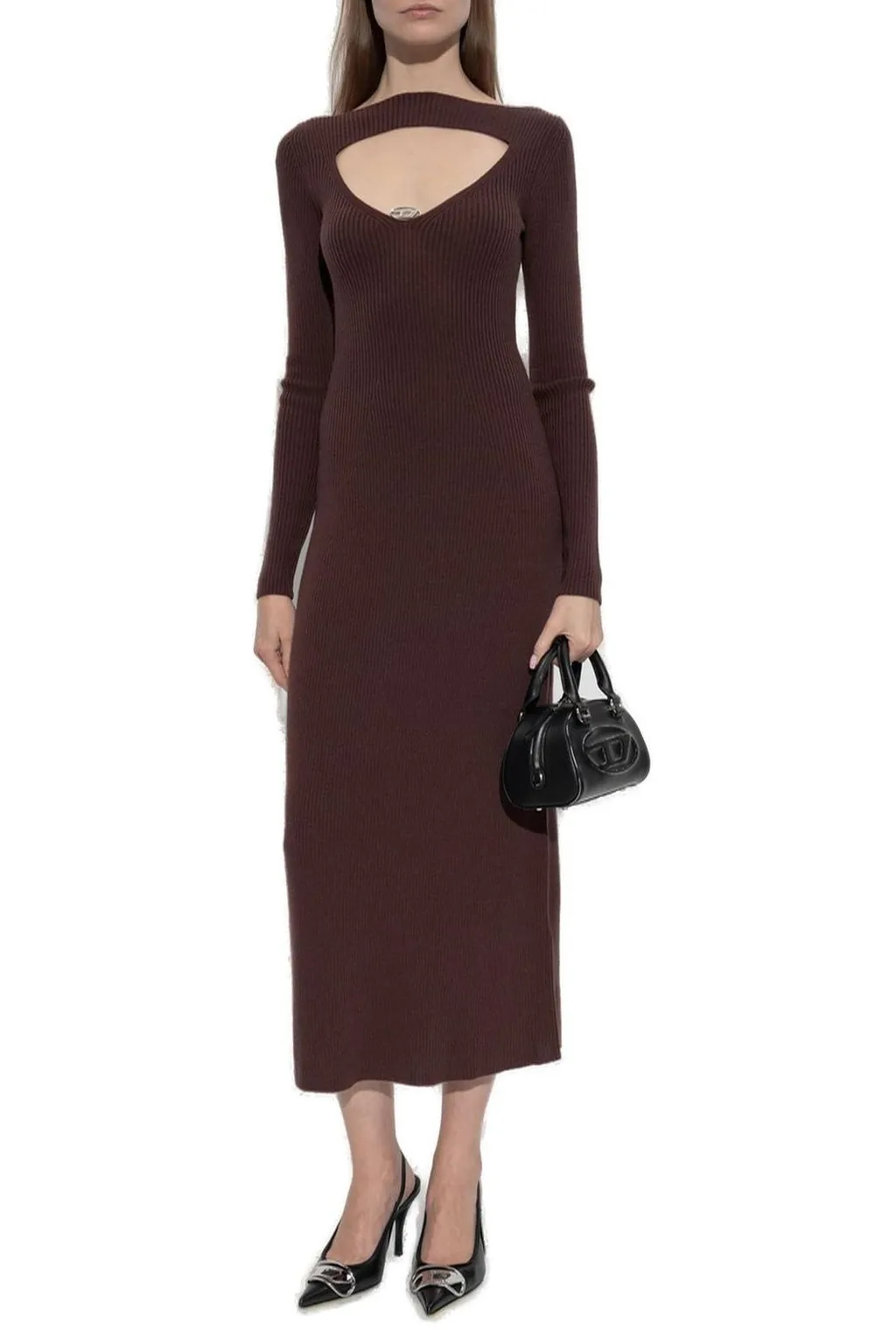 M-Oloni Cut-Out Detailed Knitted Dress
