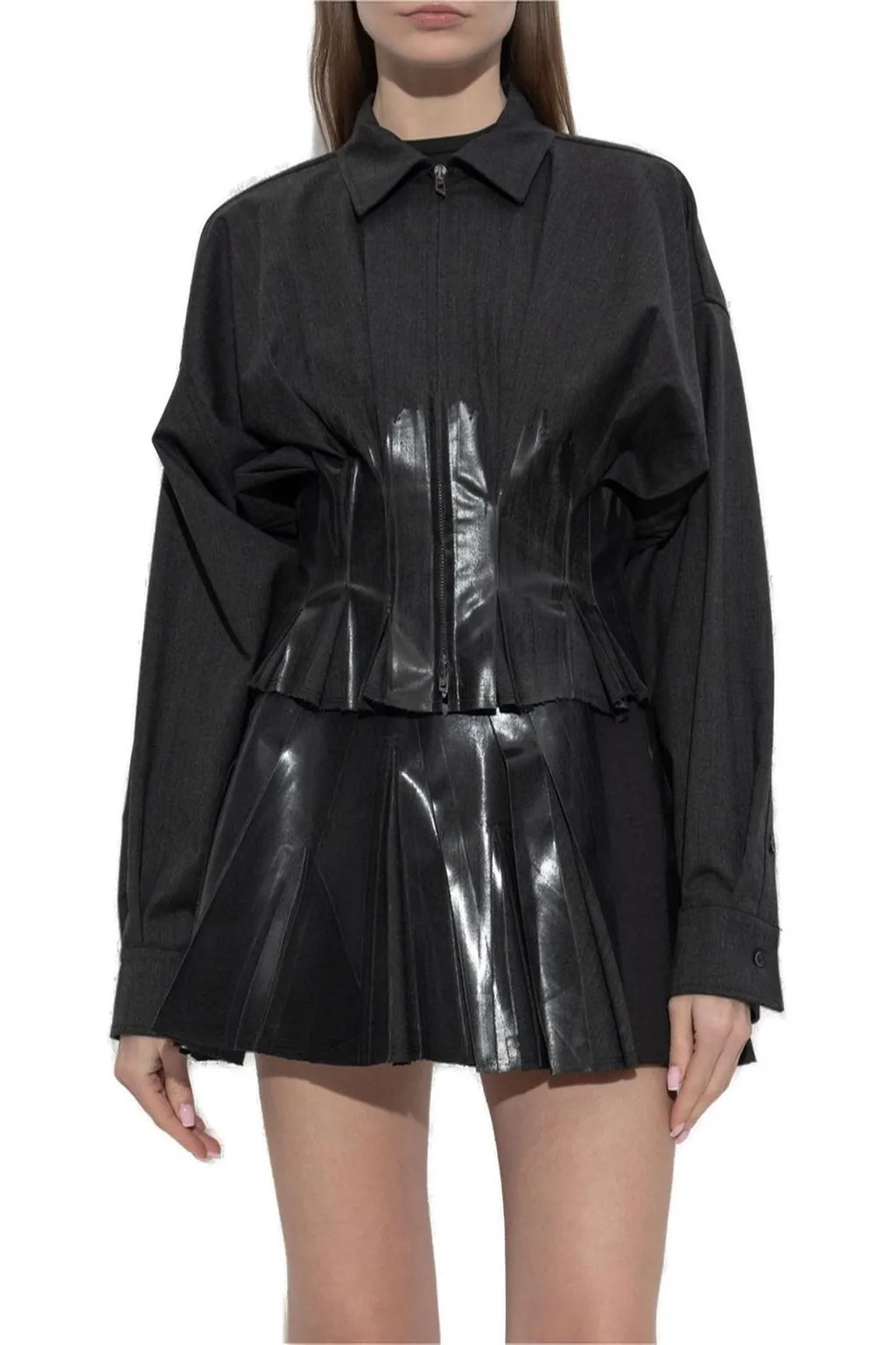 Zip-Up Panelled Jacket