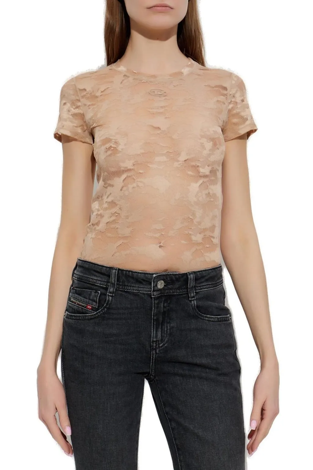Kasia-Utlt Short Sleeved Lace Top