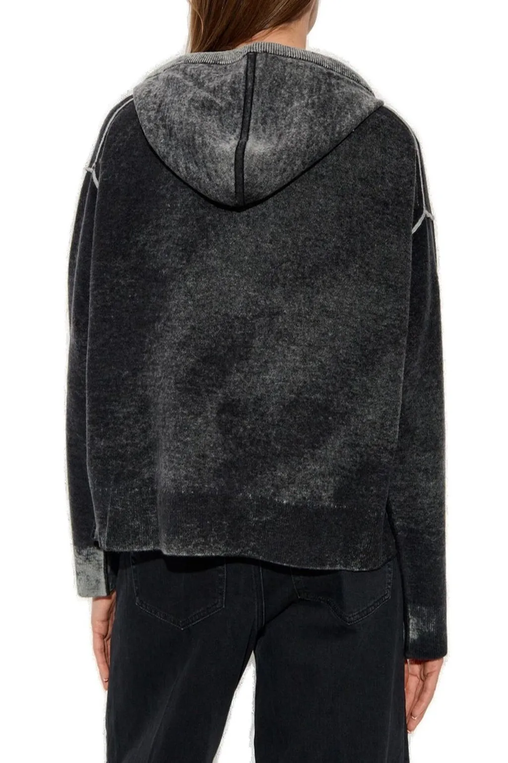 M-Hermine Zip-Up Knitted Hoodie