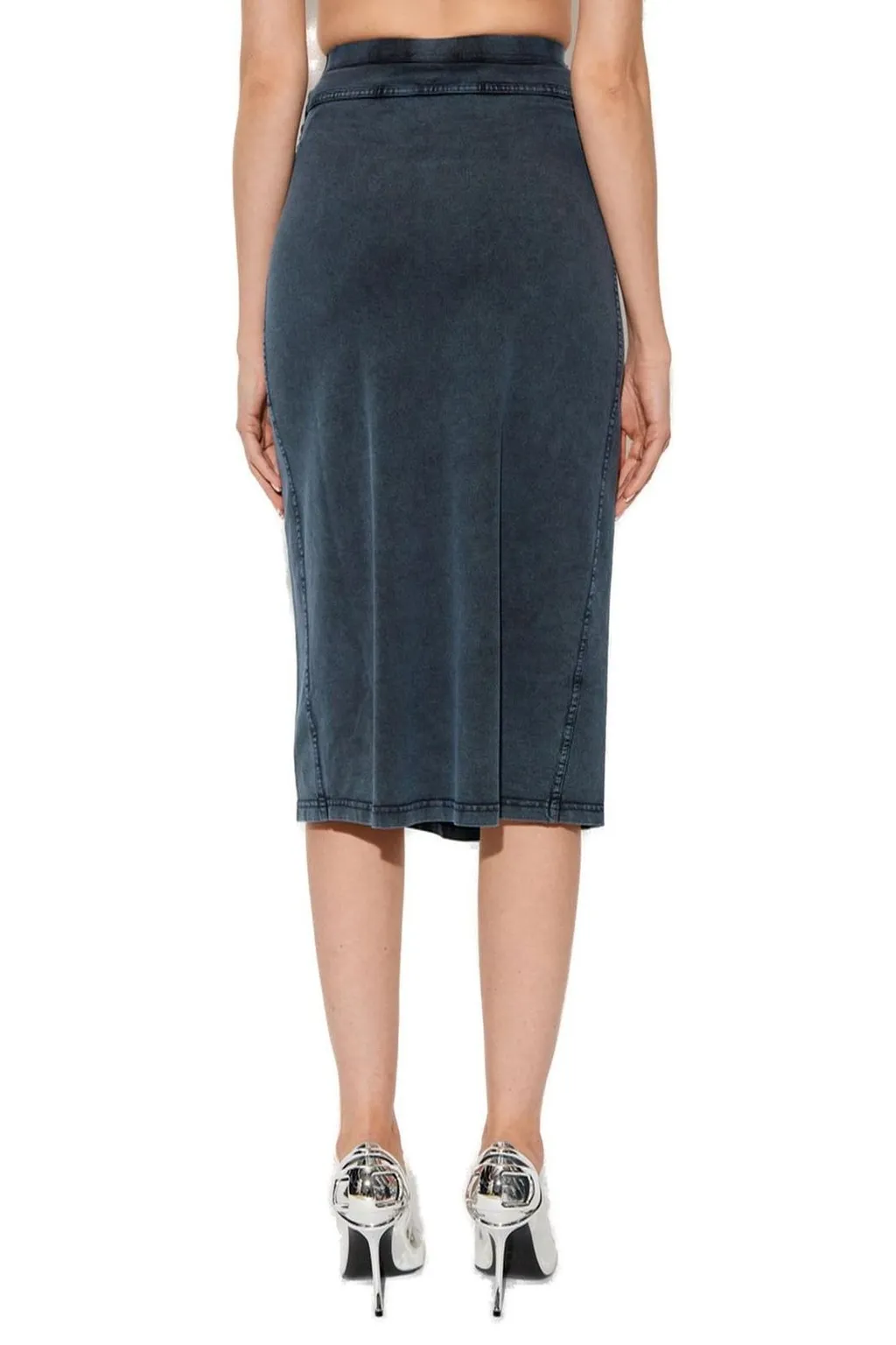 O-Alline Logo Patch Midi Skirt