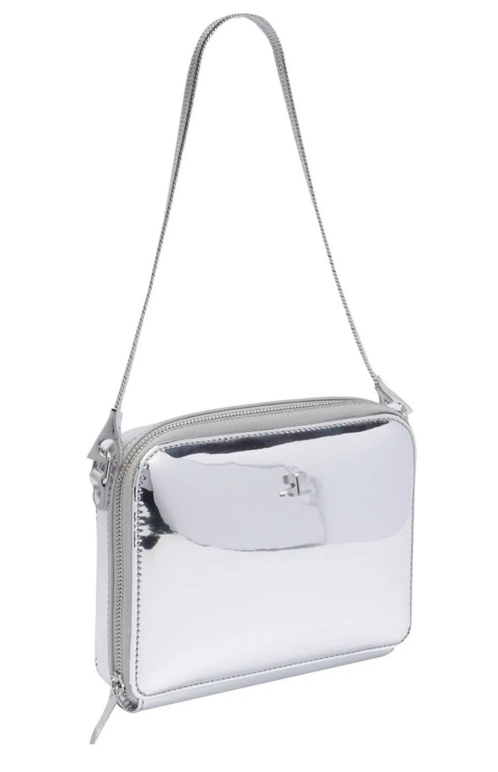Cloud Chained Logo Plaque Shoulder Bag