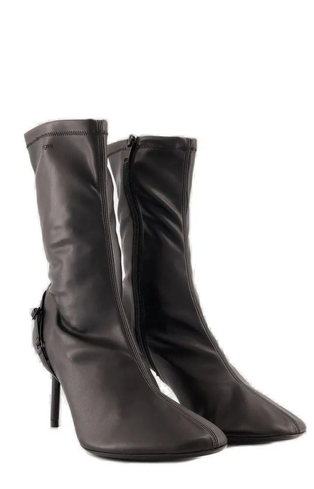 Oblique Zipped Boots