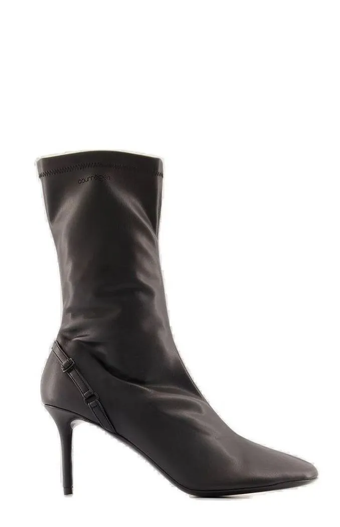 Oblique Zipped Boots