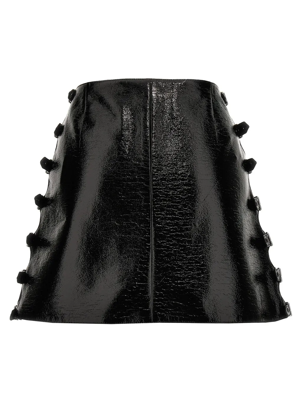 Multi Sangle Vinyl Mini Skirt