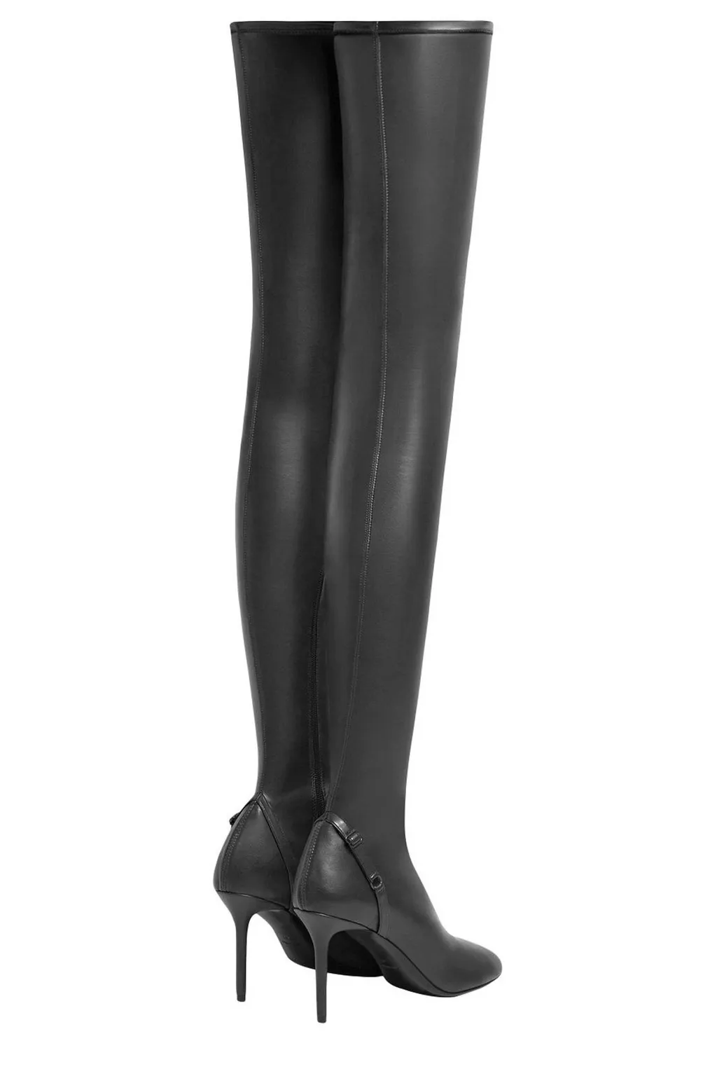 Oblique Thigh-High Boots