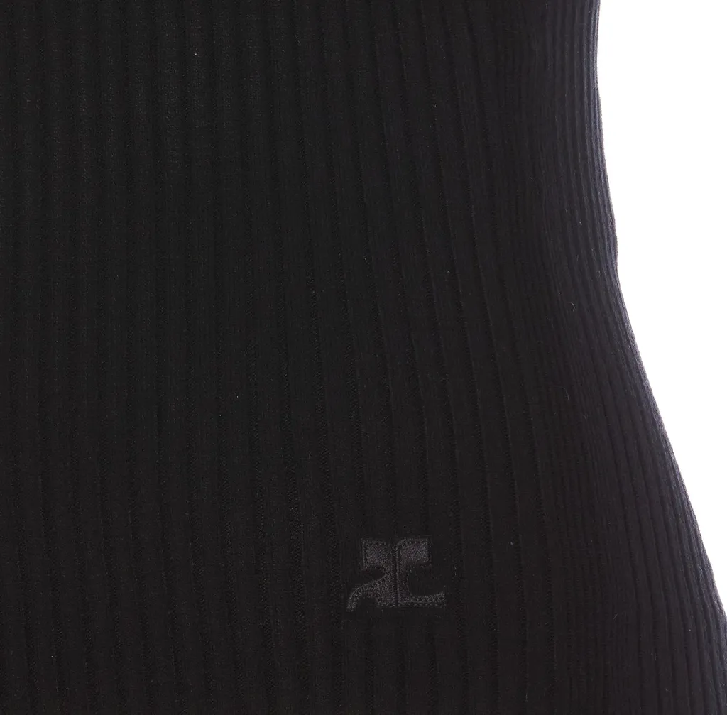 Asymmetric Ribbed-Knit One-Sleeved Top
