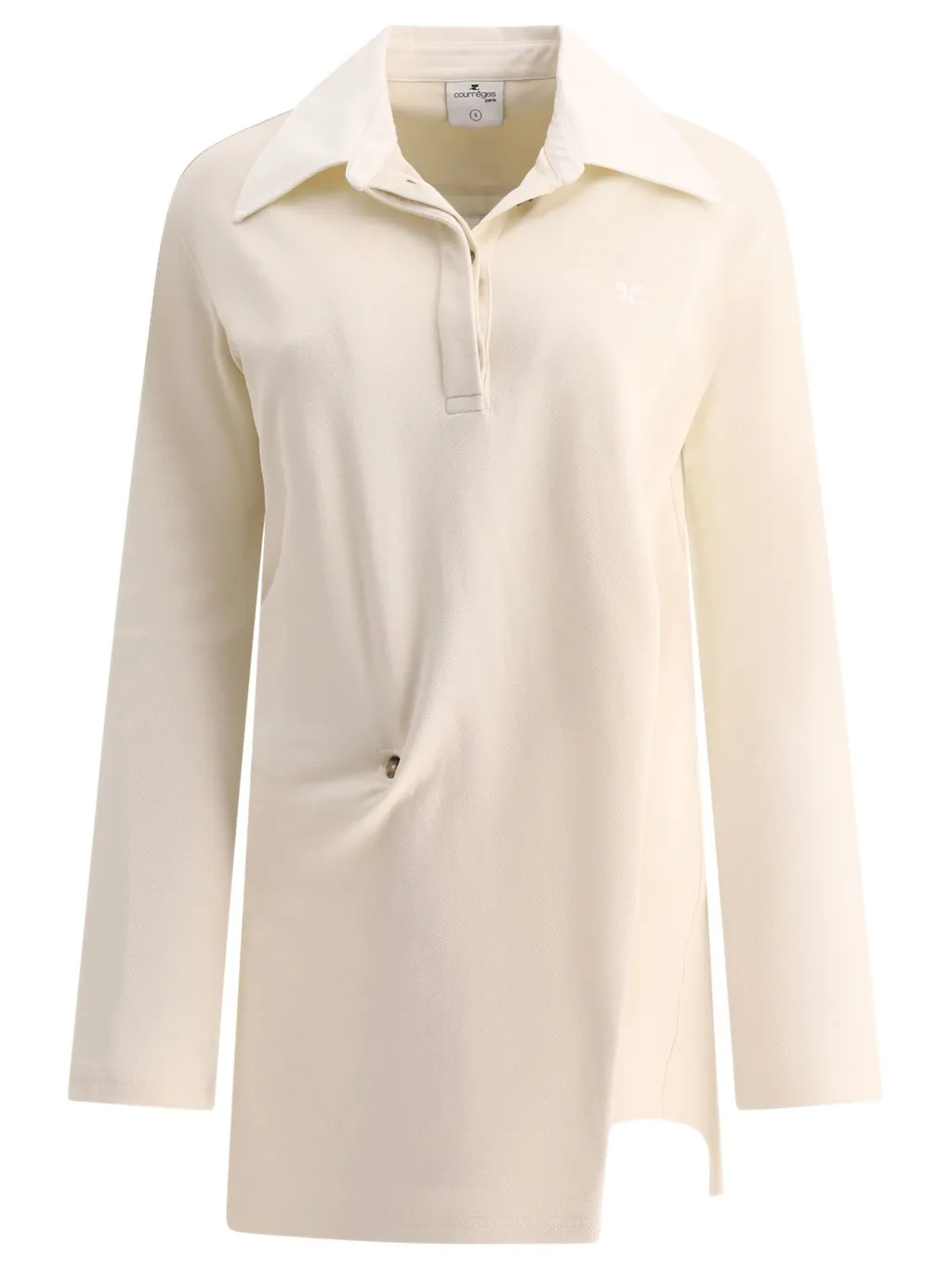 Twist Long-Sleeved Polo Dress