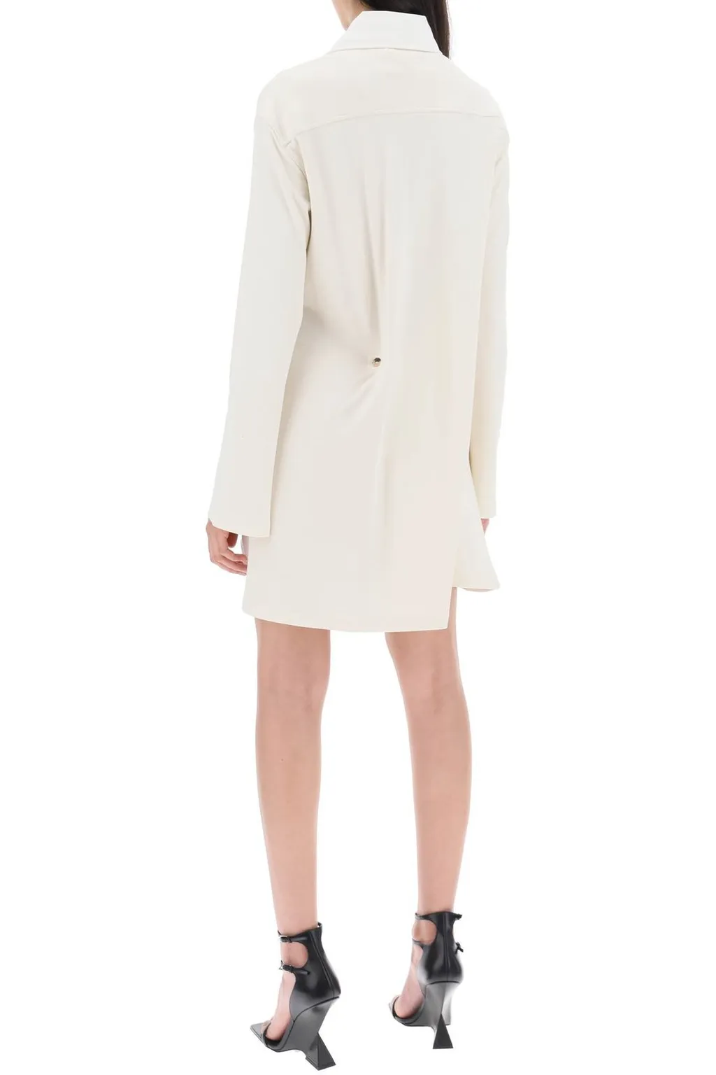 Twist Long-Sleeved Polo Dress