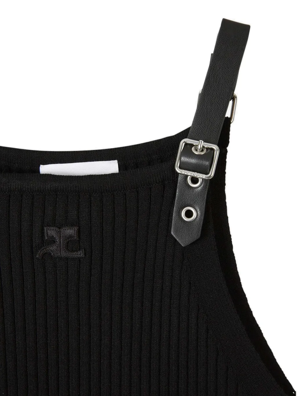 Buckle Rib Knit Tank Top