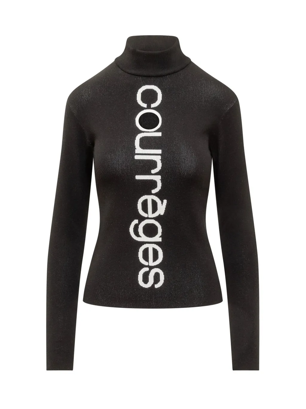 Logo Intarsia High Neck Jumper