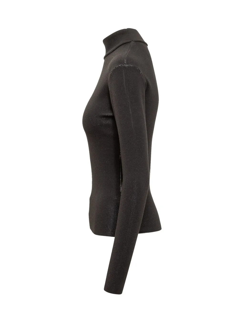 Logo Intarsia High Neck Jumper