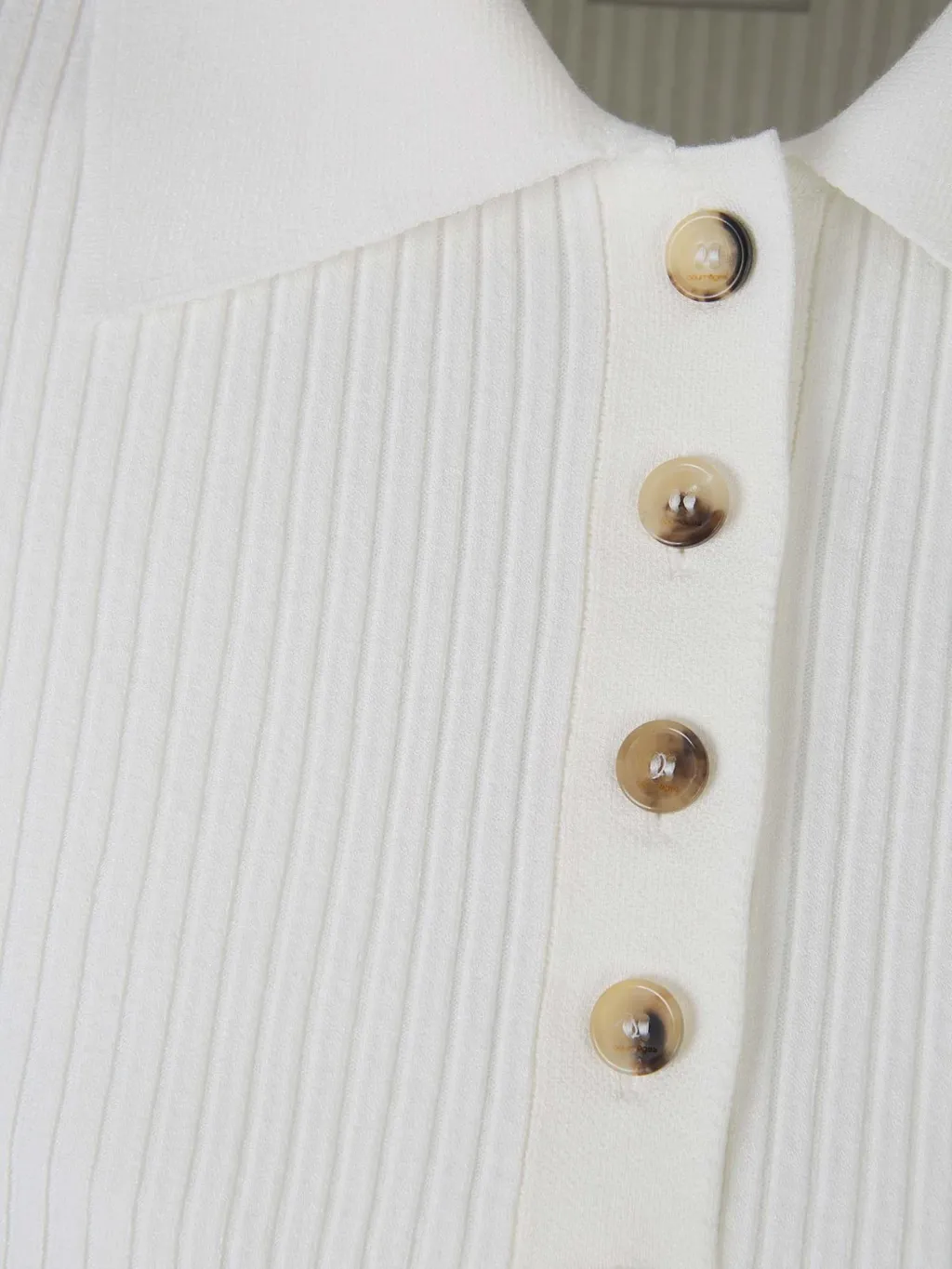 Iconic Rib Knit Polo Shirt