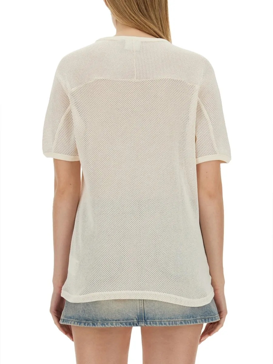 Logo Printed Mesh T-Shirt