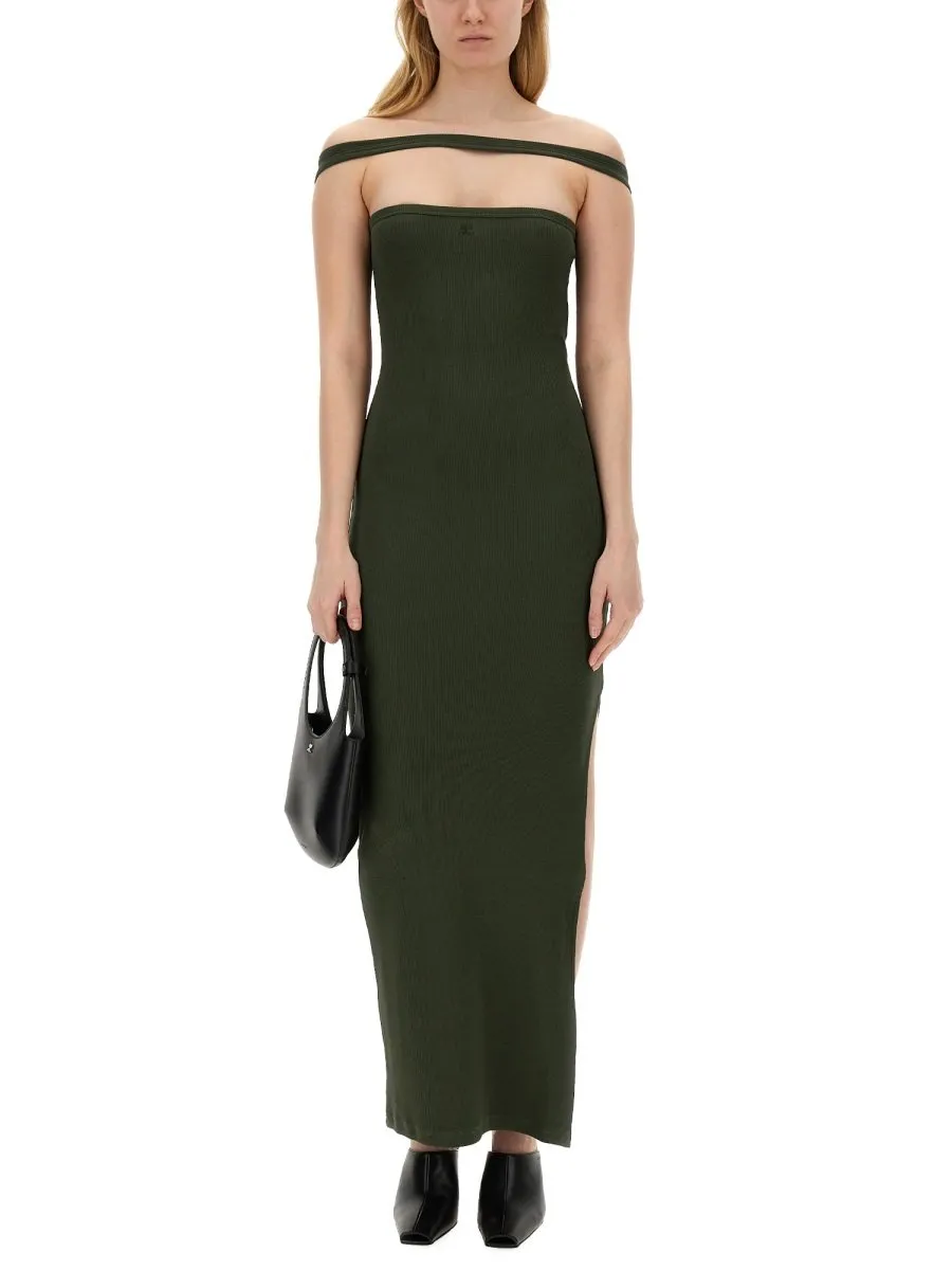 Hyperbole 90's Rib Long Dress