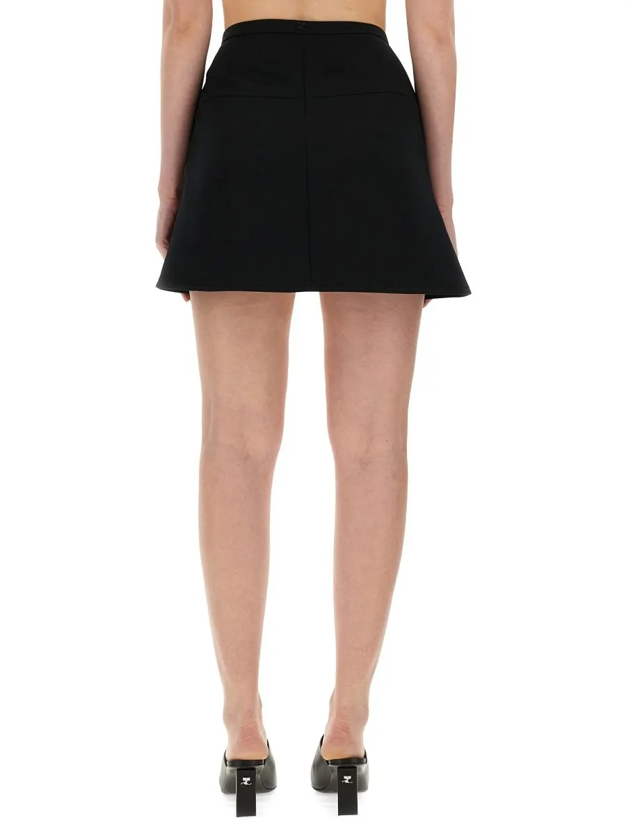 Ellipse Twill Mini Skirt