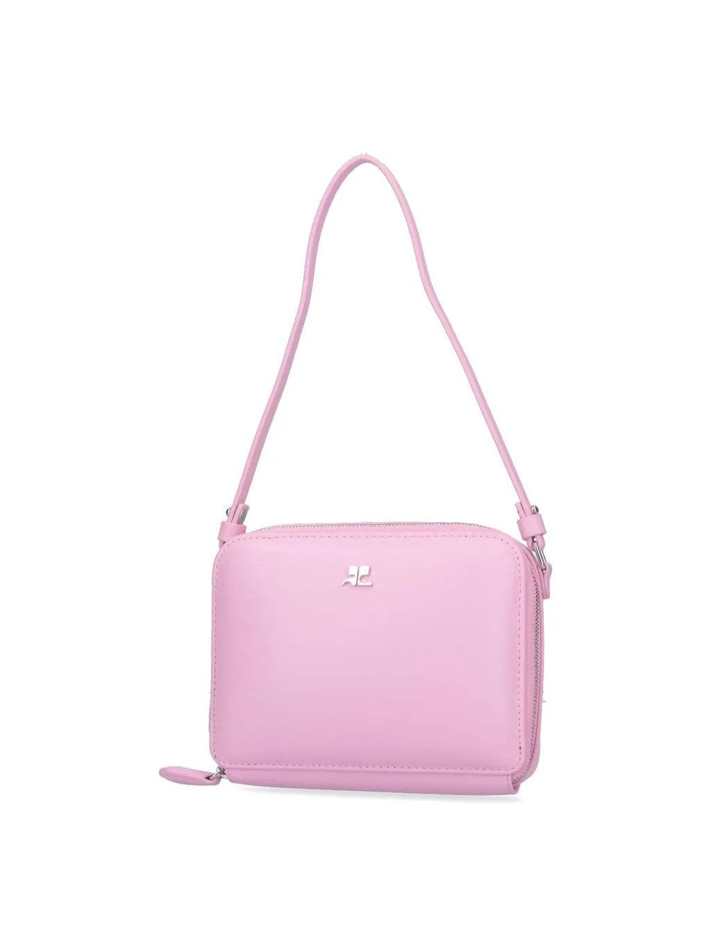 Cloud Logo Plaque Zip-Up Shoulder Bag