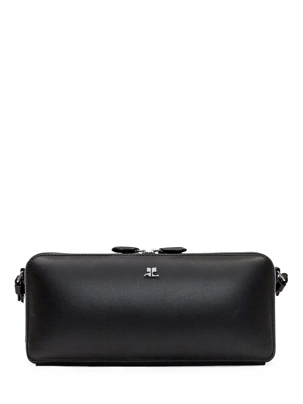 Cloud Logo Plaque Zipped Shoulder Bag