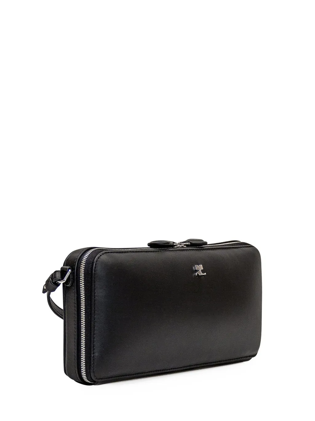 Cloud Logo Plaque Zipped Shoulder Bag