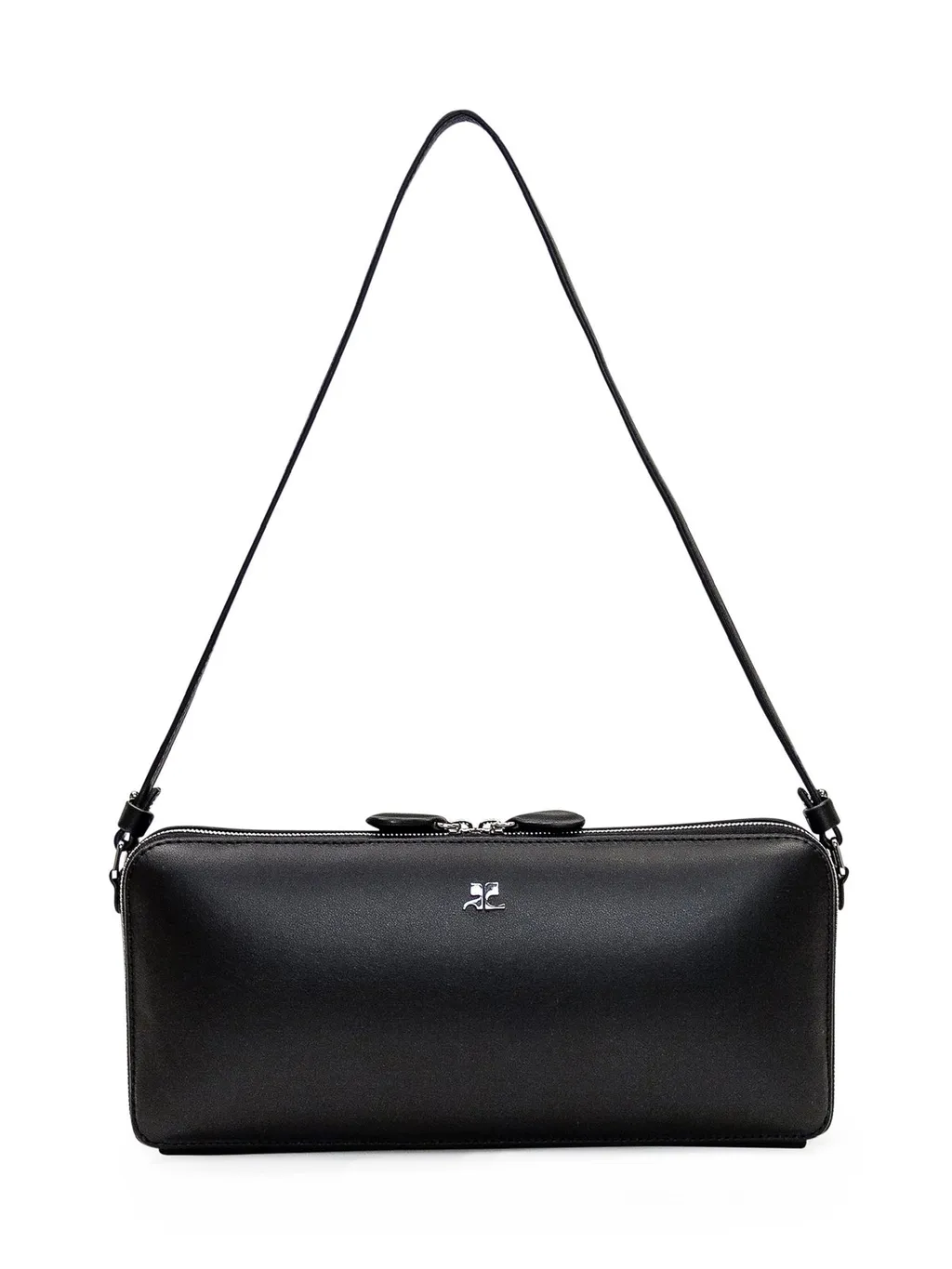 Cloud Logo Plaque Zipped Shoulder Bag