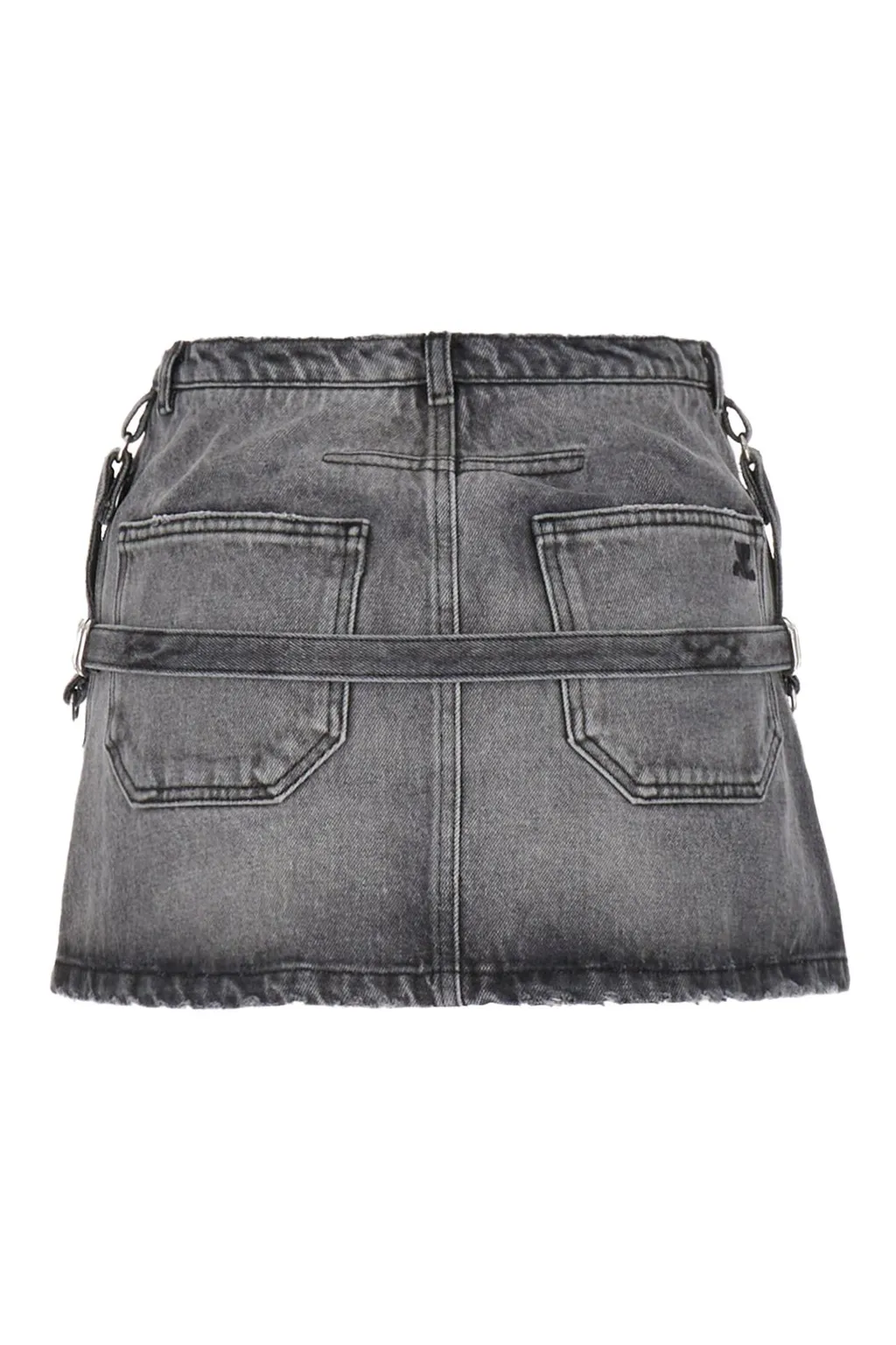 Mid-Rise A-Line Mini Skirt