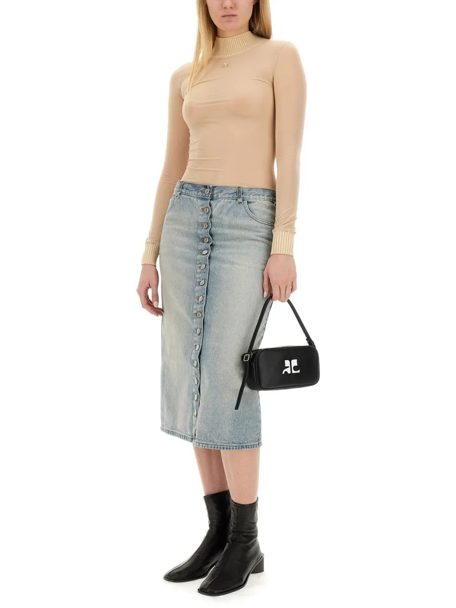 Multiflex Denim Skirt