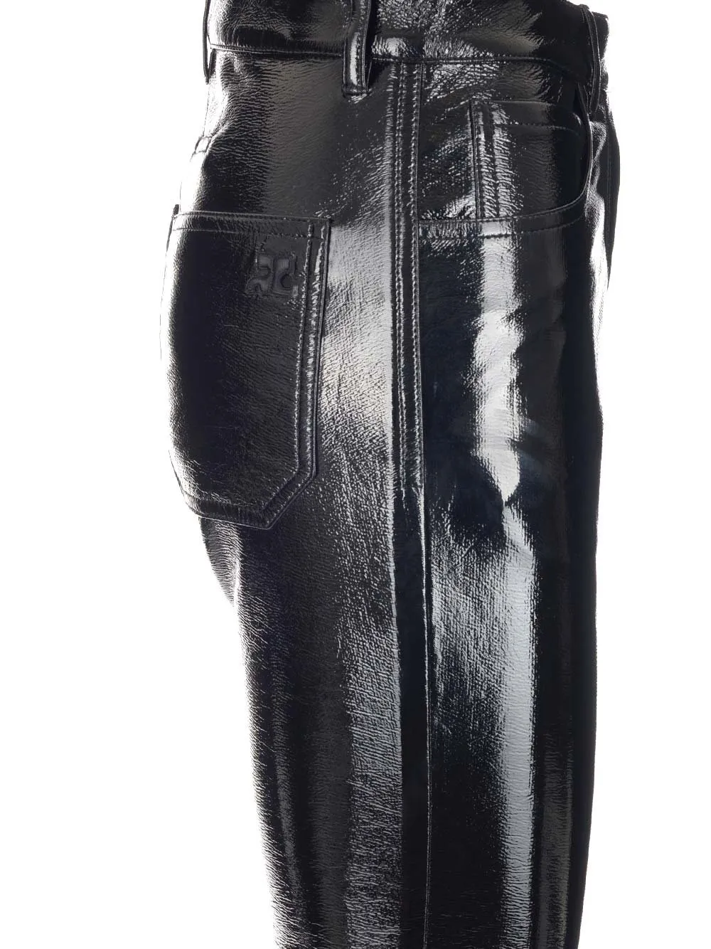 Straight-Leg Slim-Cut Pants