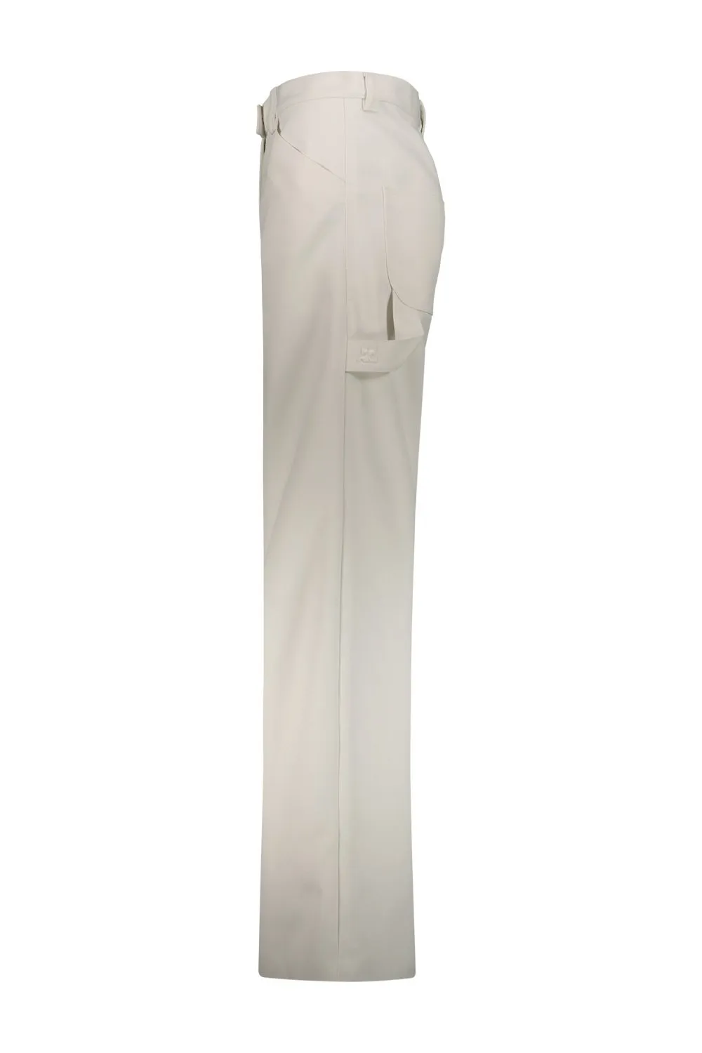 High-Waist Straight-Leg Flared Trousers