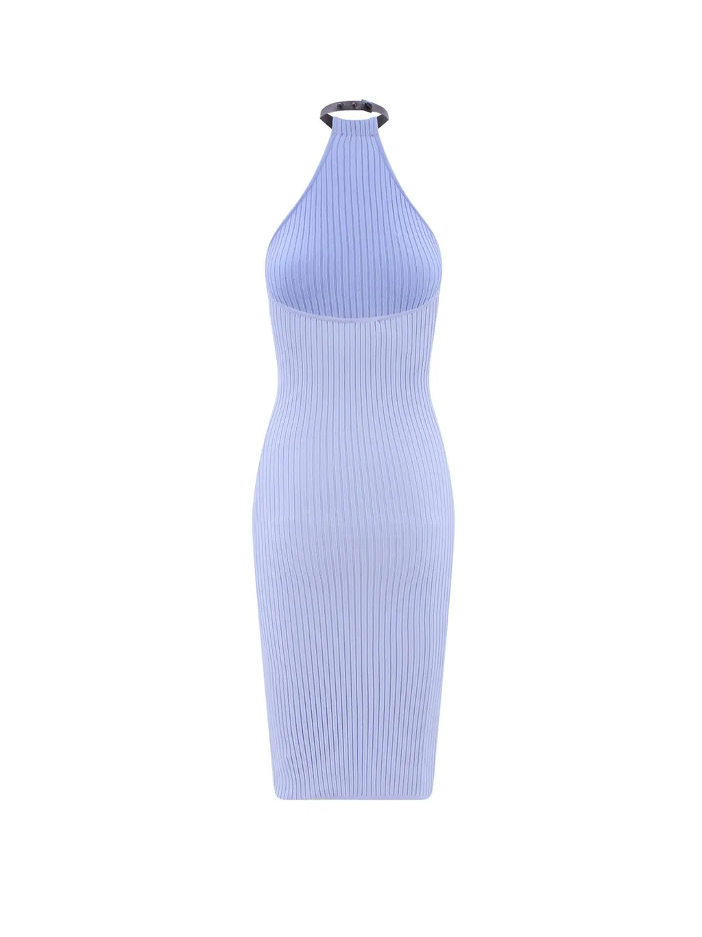 Rib-Knit Suspenders Dress
