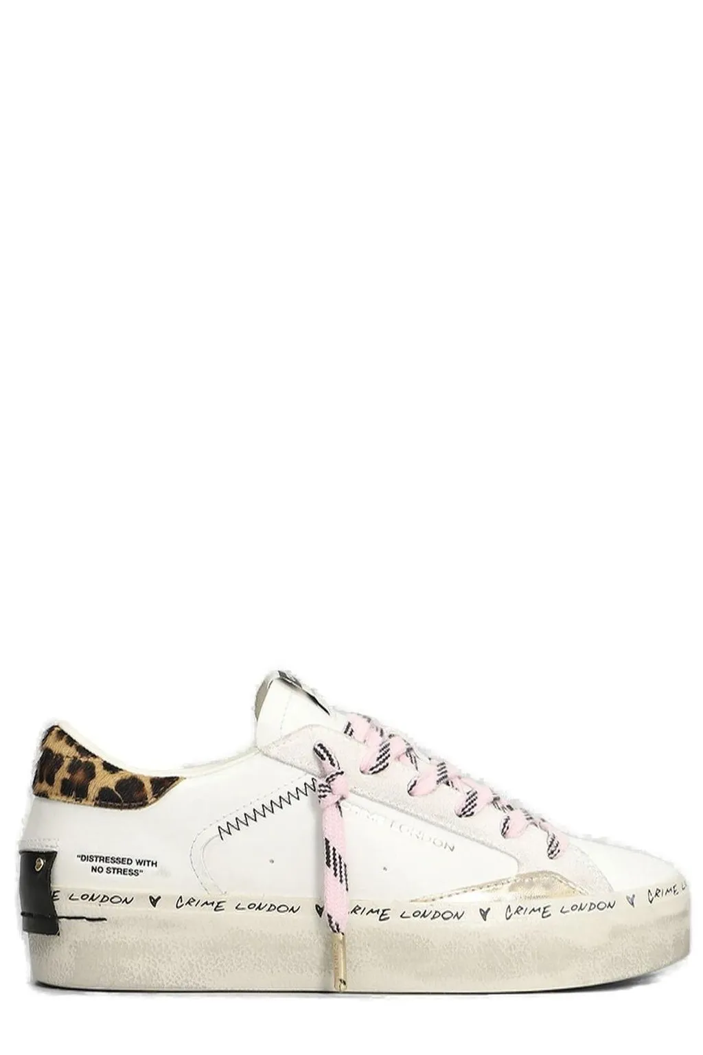 Distressed Low-Top Sneakers