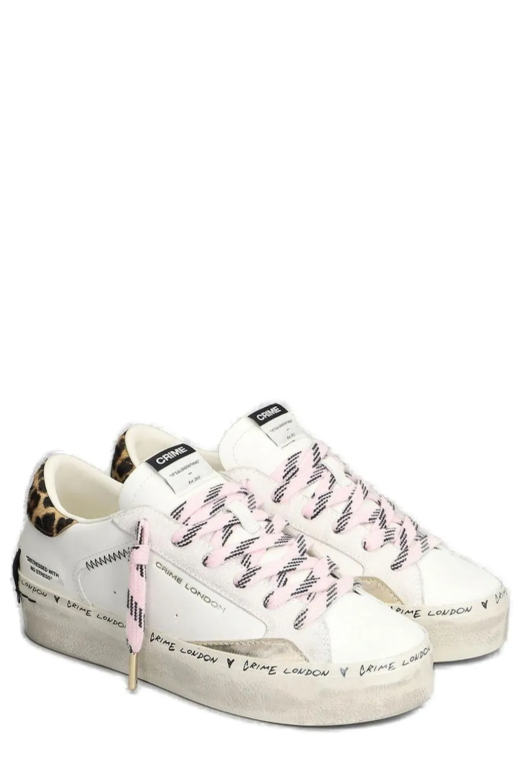 Distressed Low-Top Sneakers