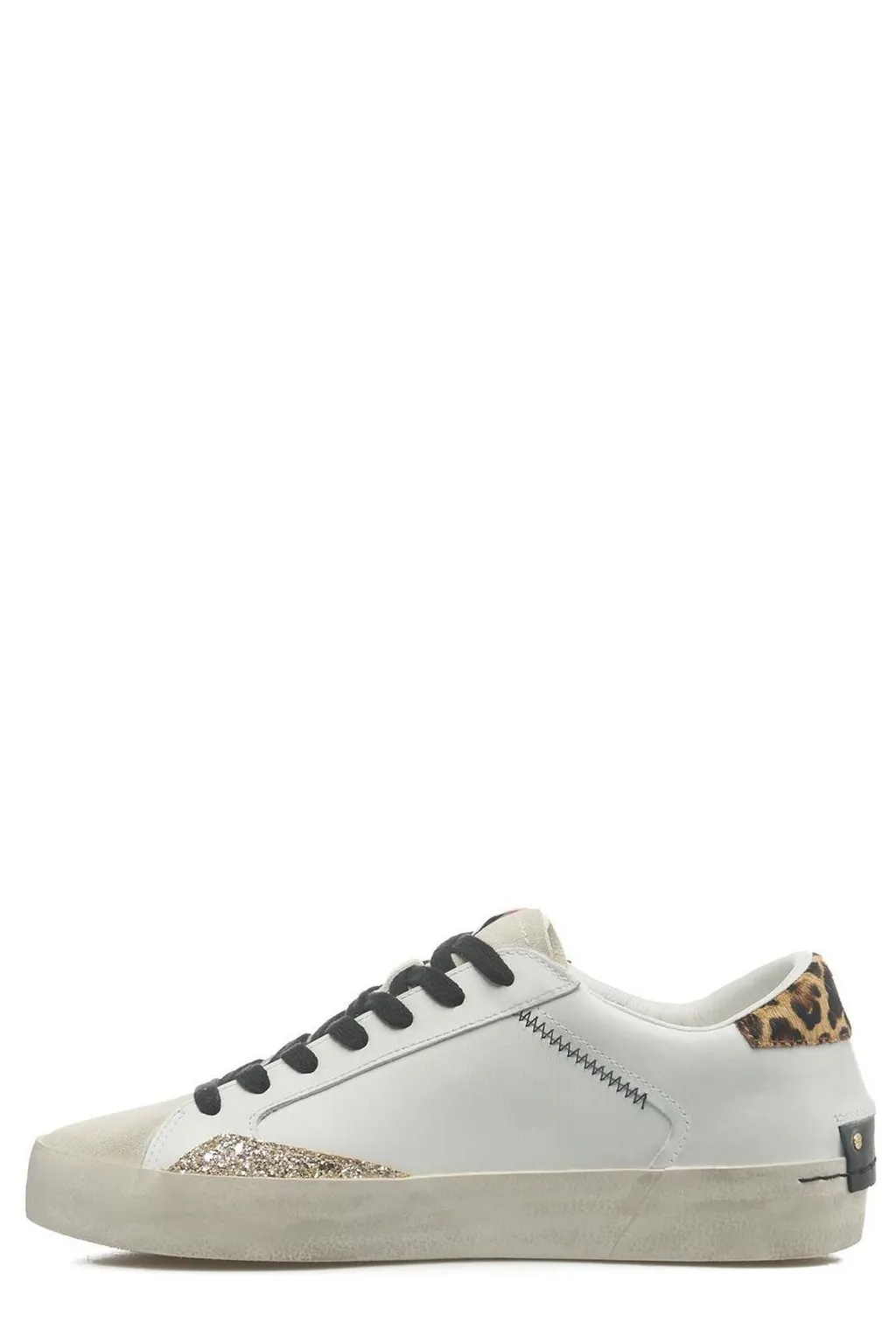 Distressed Lace-Up Sneakers