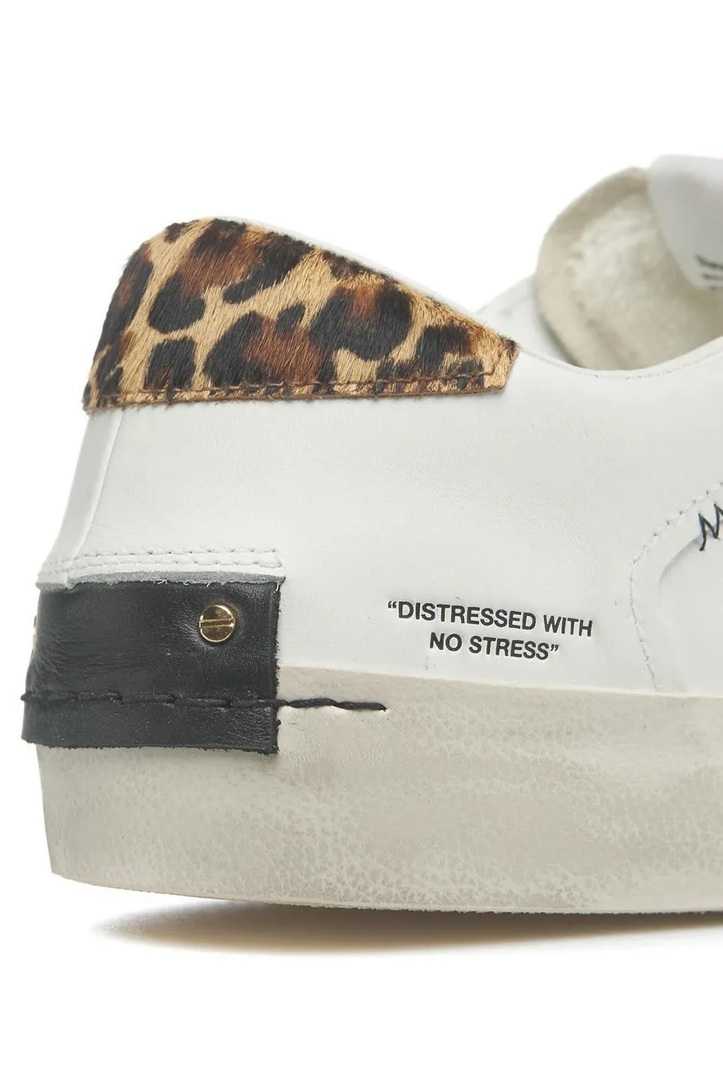 Distressed Lace-Up Sneakers