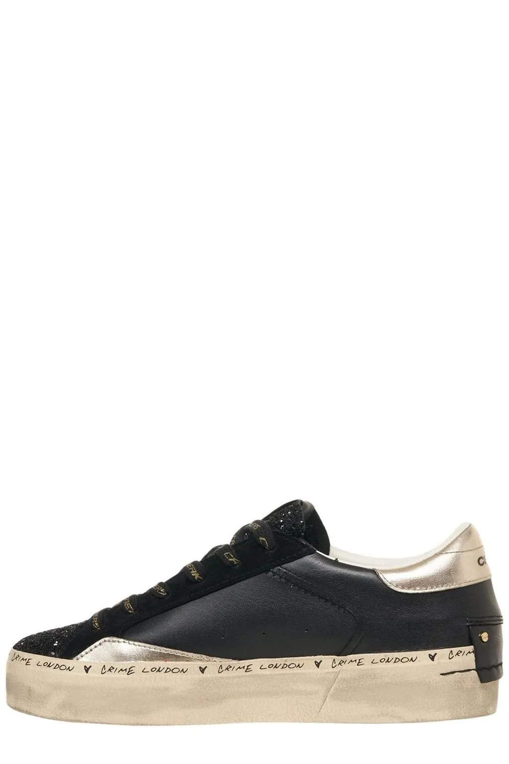 Distressed Platform Sneakers