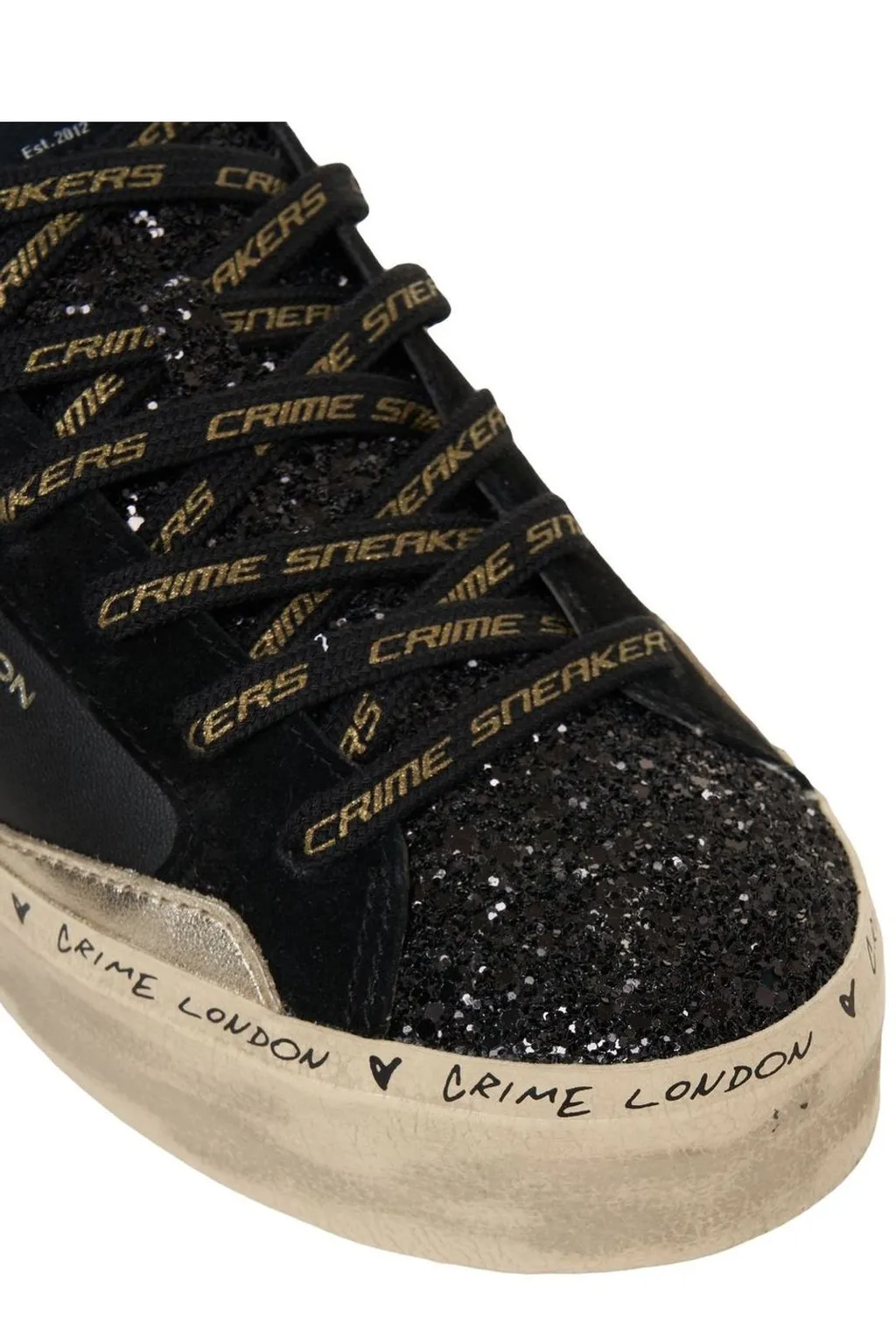 Distressed Platform Sneakers