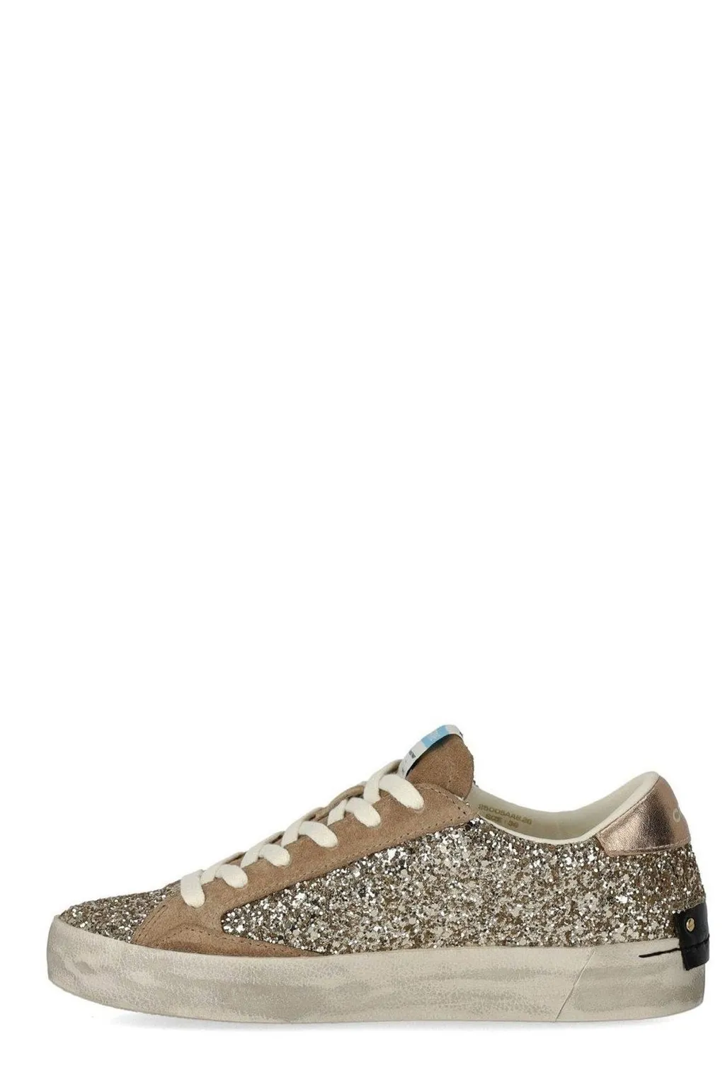 Embellished Distressed Sneakers