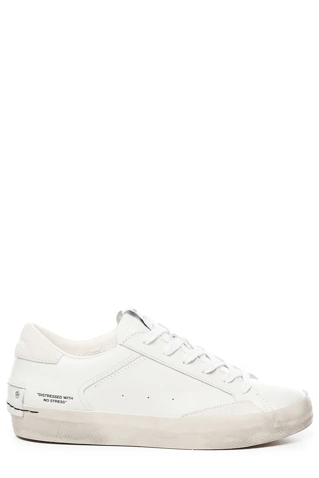 Distressed Lace-Up Sneakers