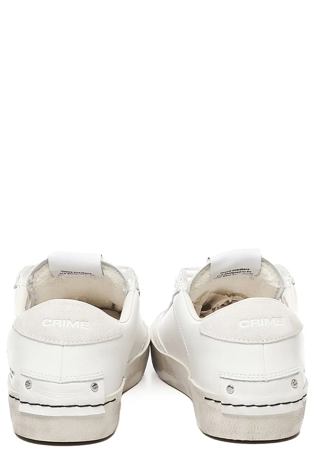 Distressed Lace-Up Sneakers