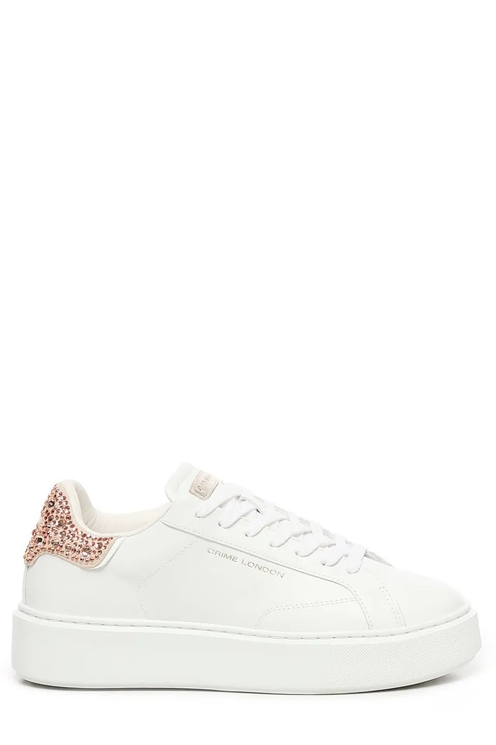 Embellished Lace-Up Sneakers