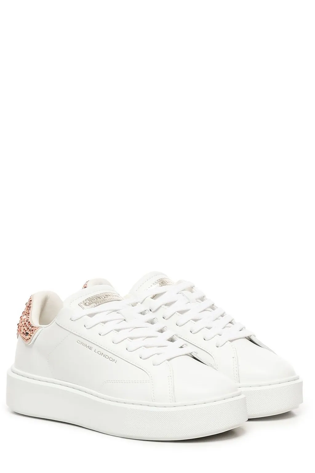 Embellished Lace-Up Sneakers
