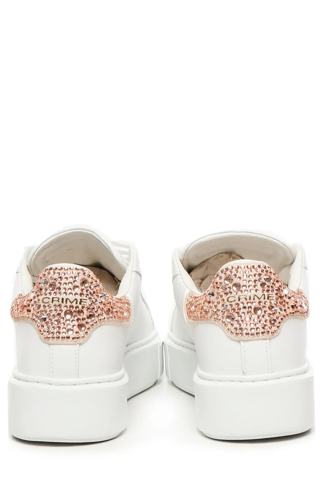 Embellished Lace-Up Sneakers